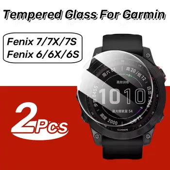 Закалено Стъкло За Garmin Fenix 7 7X 7S 6X Pro 6S Pro 5 Защита на Екрана Умни часа Защитно Фолио За Аксесоар Garmin Fenix 7